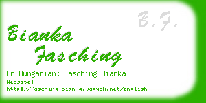 bianka fasching business card